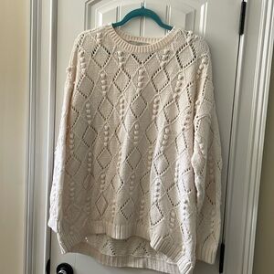 Loft Plus Ivory sweater
